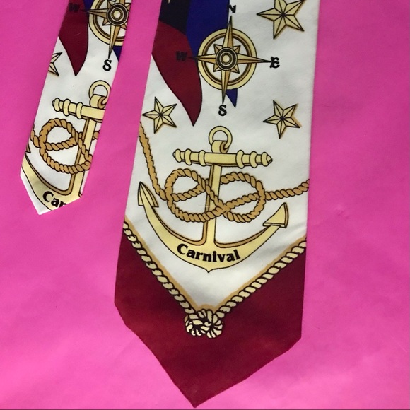 Carnival Cruise Ship Employee Uniform Neck Tie Vtg - Picture 5 of 8